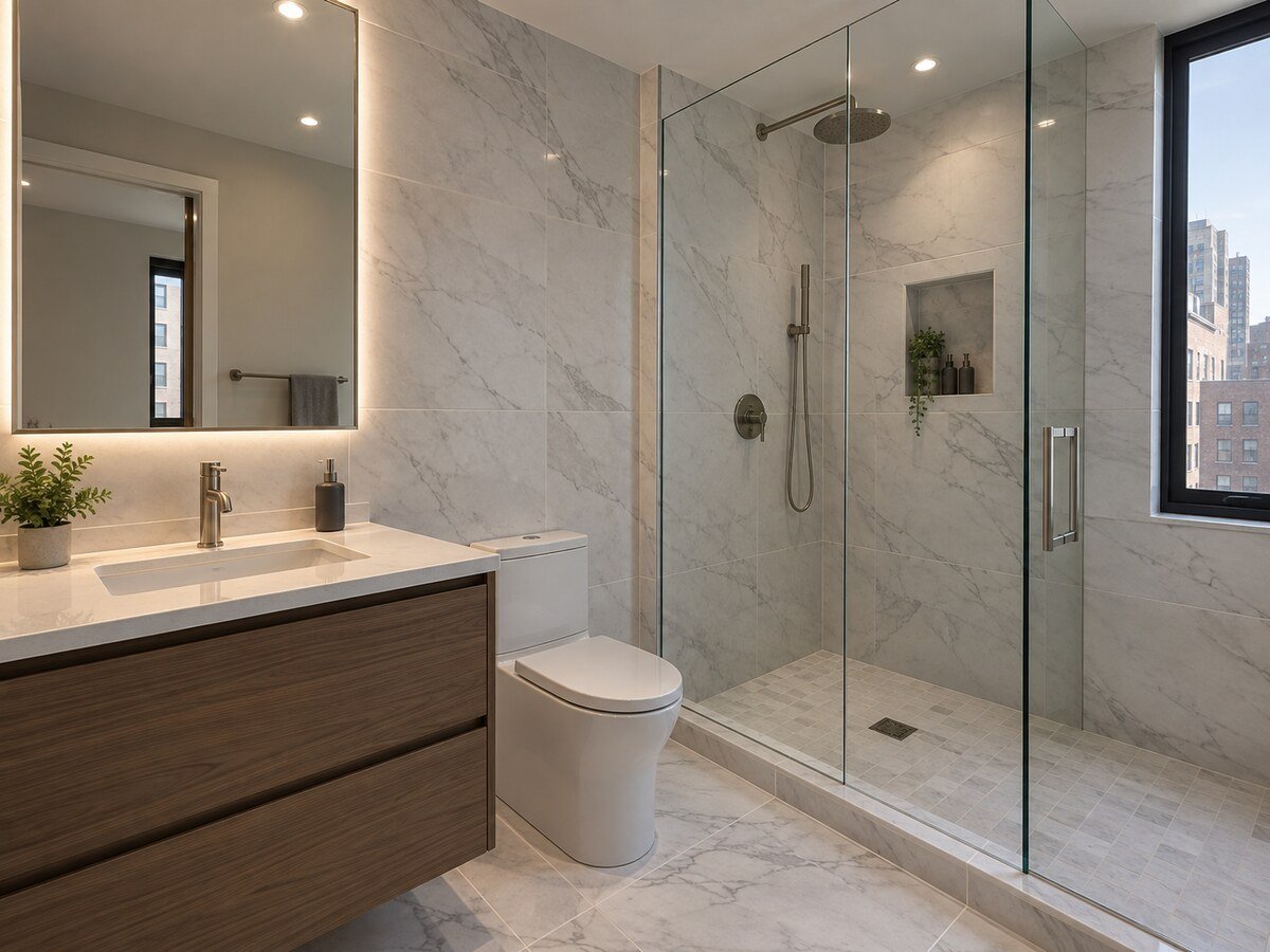 Bathroom Remodeling work by Alliance General Construction in the Manhattan, NY
