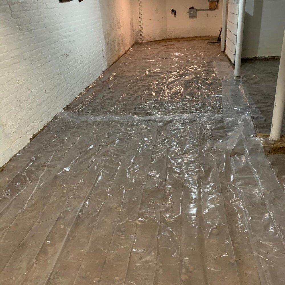 Basement waterproofing in New Rochelle, Westchester, before