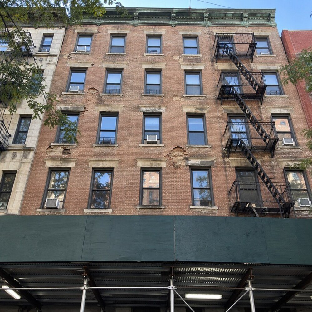Local Law 11 facade repair in Upper East Side, Manhattan, before