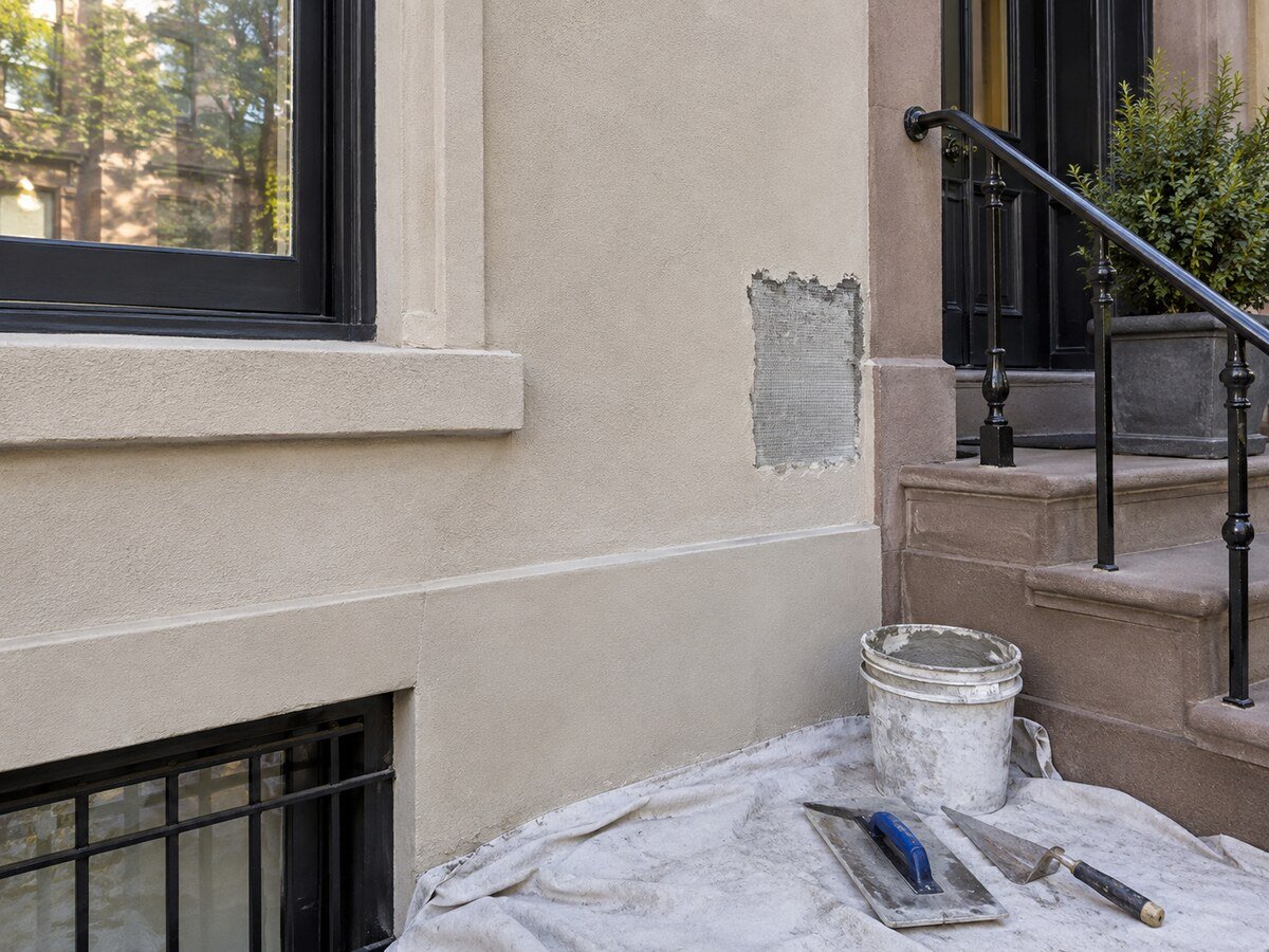 Stucco Repair work by Alliance General Construction in the Bronx, NY