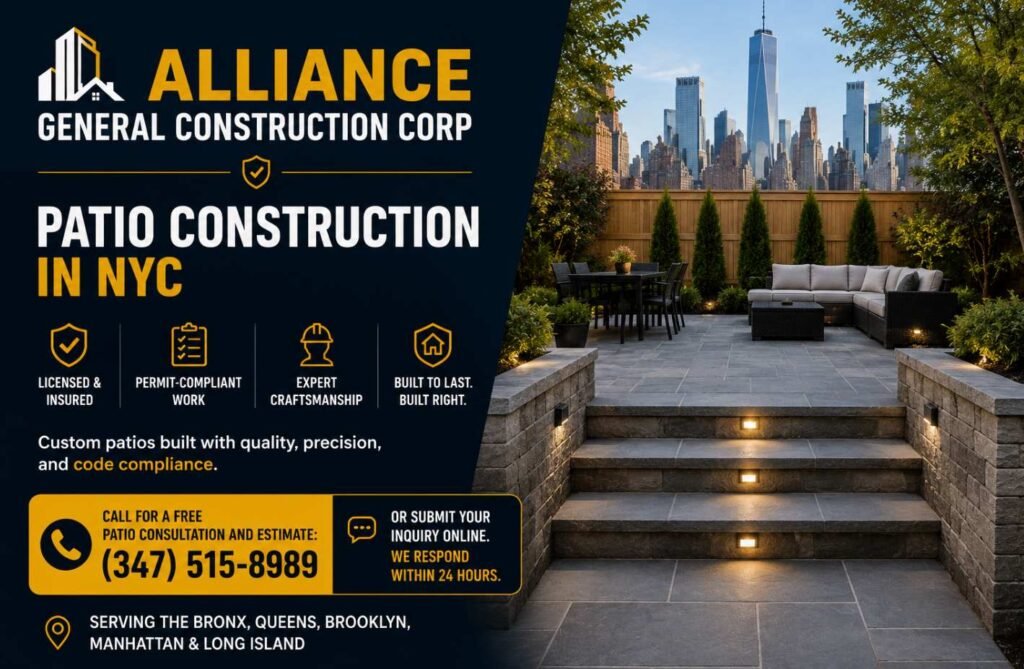 Start Your NYC Patio Project with Alliance